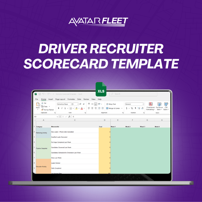 Driver Recruiter Scorecard Template 1