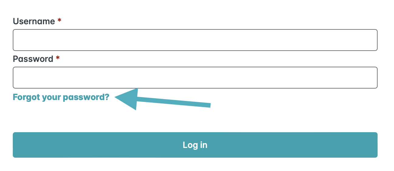 Resetting Passwords in the Training Marketplace