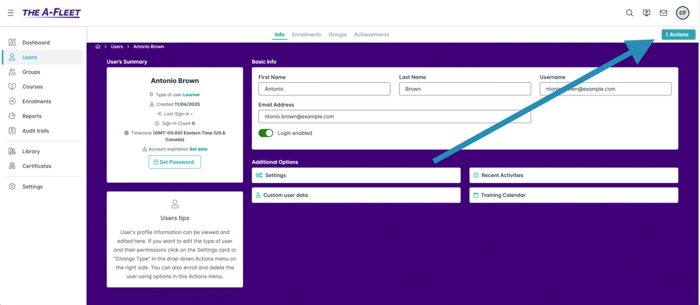 Deleting Users in Training Marketplace