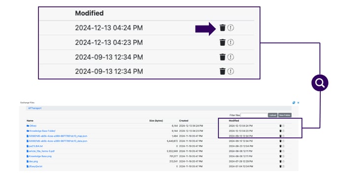 secure file manager trash can